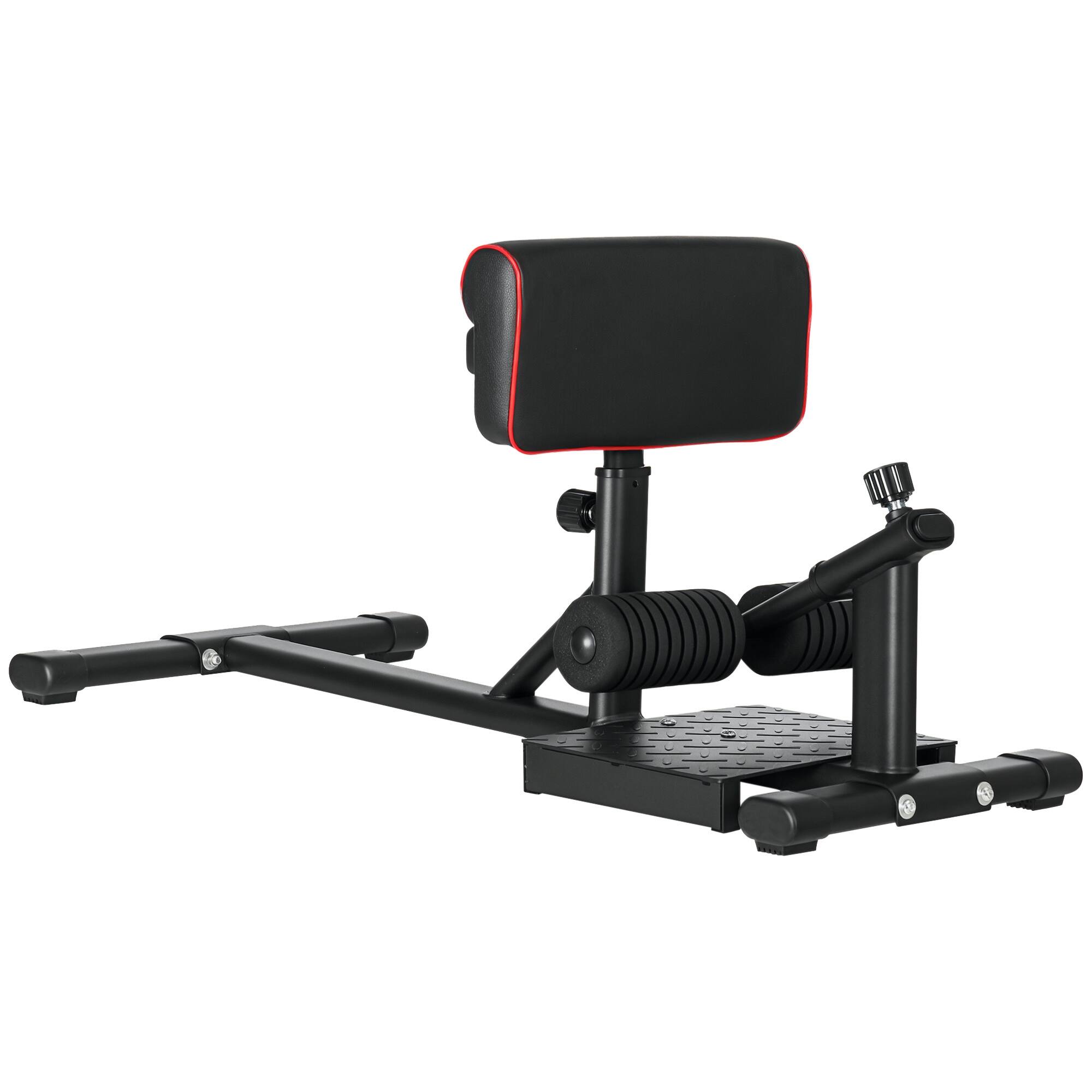 Soozier - Squat Machine for Home Gym, Workout Station for Abs, Hip, Glutes and Quads to Improve Balance, Posture - Black