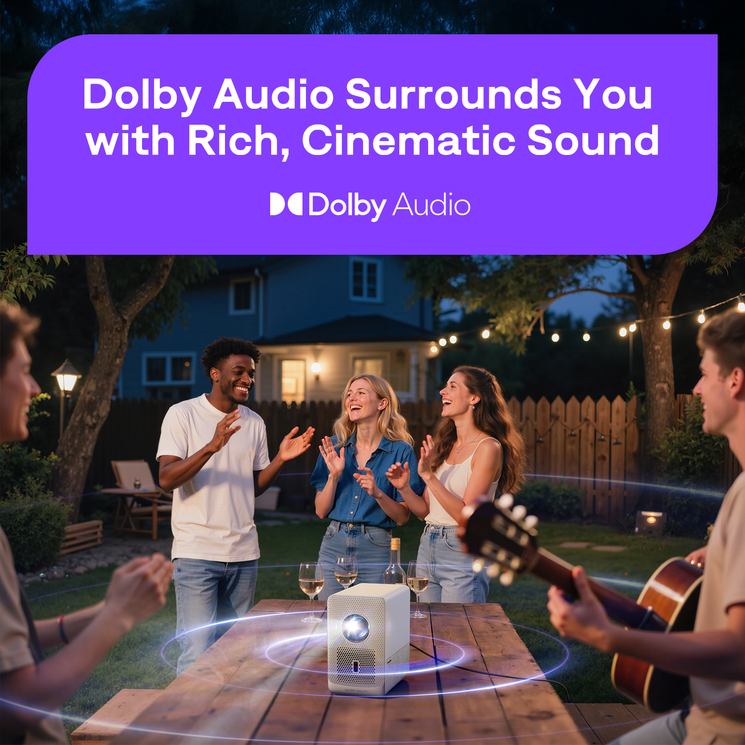 Dolby Audio Surrounds You with Rich, Cinematic Sound  
Dolby Audio