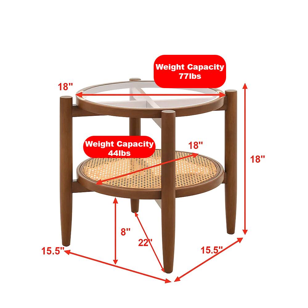 18"  
Weight Capacity 77lbs  
18"  
Weight Capacity 44lbs  
18"  
15.5"  
8"  
22"  
15.5"