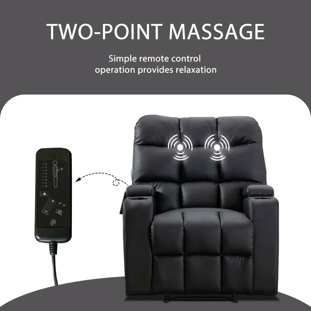 Two-Point Massage: Simple remote control operation provides relaxation.