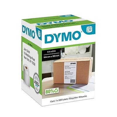 DYMO - LabelWriter 1744907 Extra Large Shipping Labels, 4" x 6", 220 Labels/Roll (1744907) - Black On White