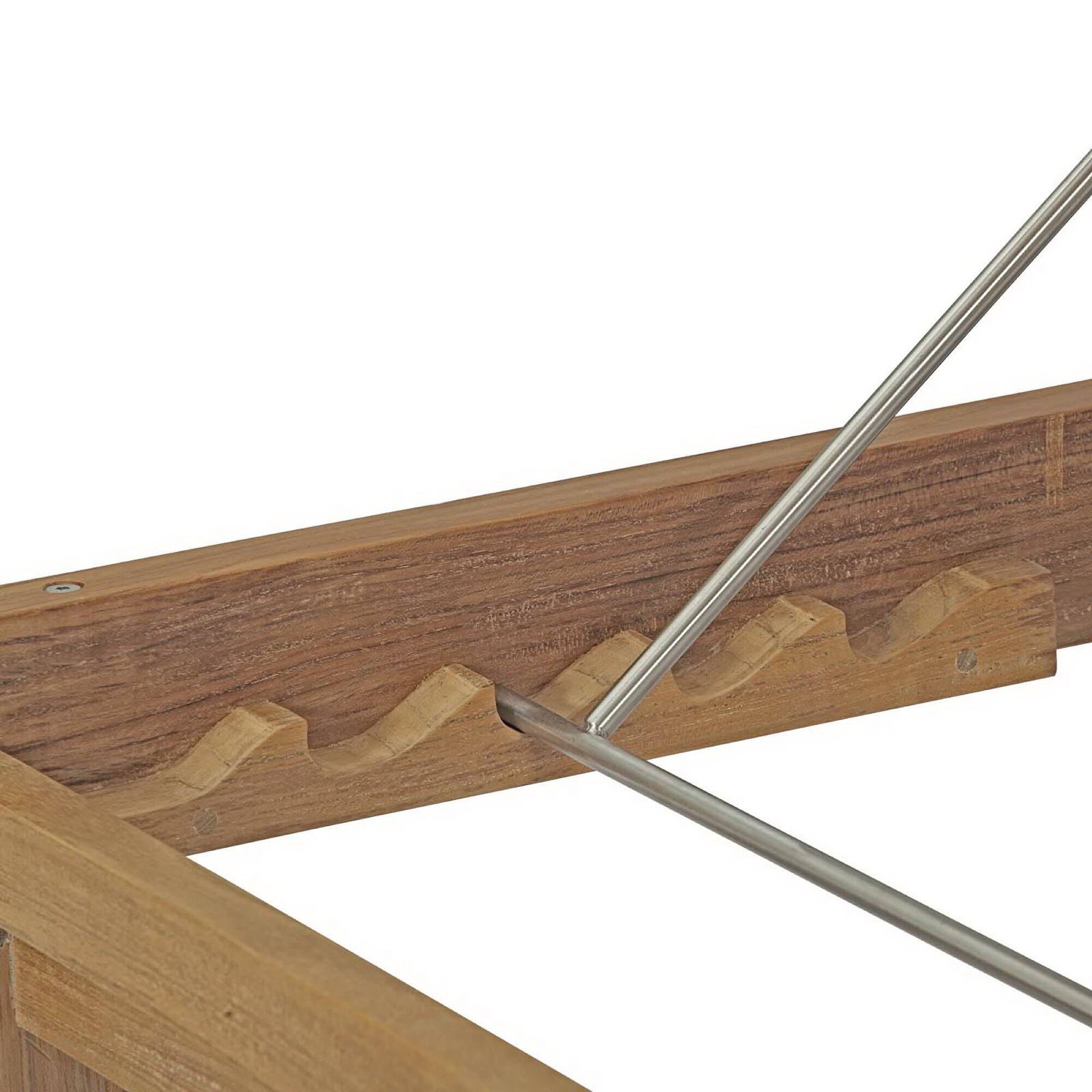 Alt View 2. Modway - Upland Outdoor Patio Teak Chaise by Modway - Natural White.