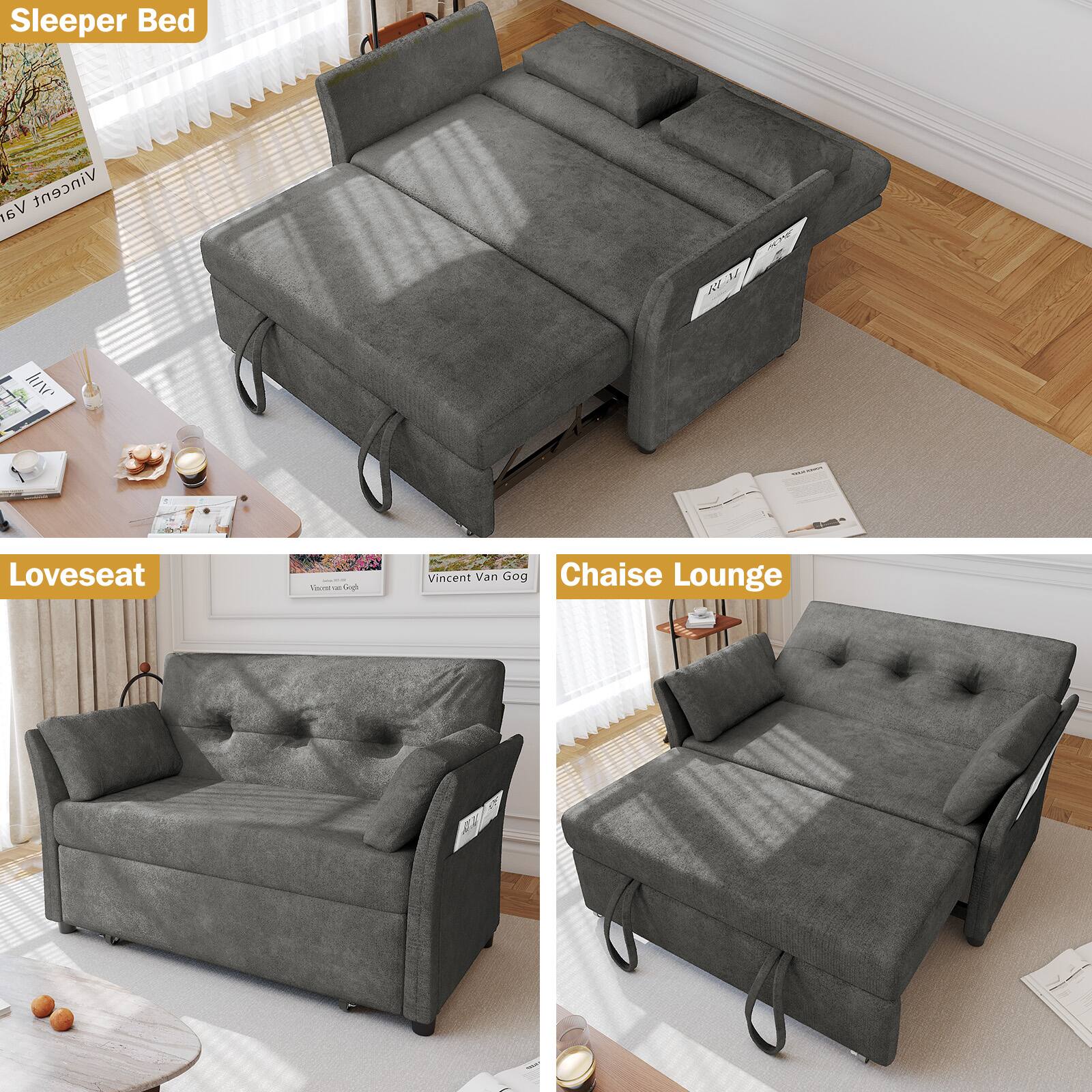 Sleeper Bed  
Loveseat  
Chaise Lounge