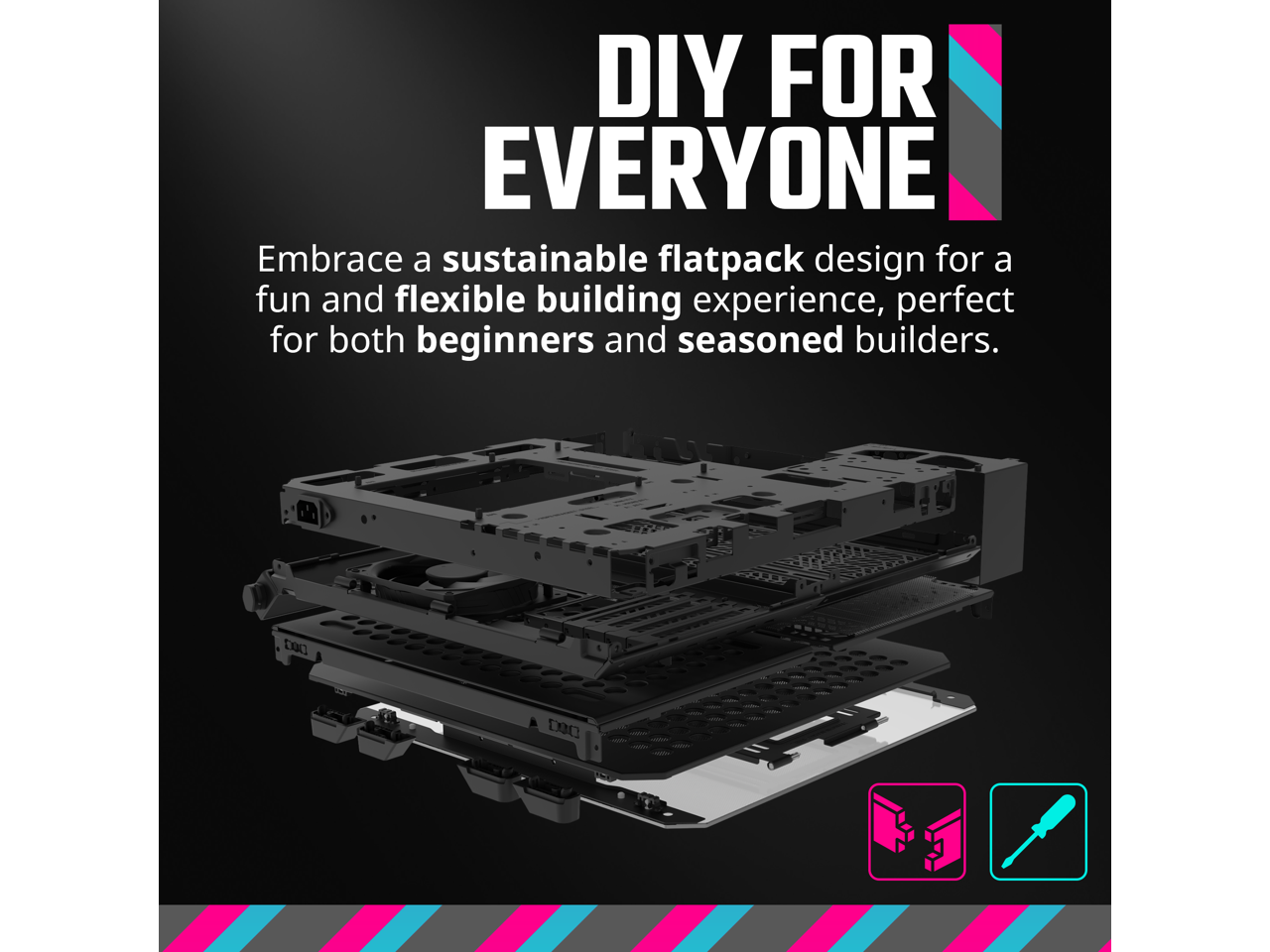 DIY FOR EVERYONE

Embrace a sustainable flatpack design for a fun and flexible building experience, perfect for both beginners and seasoned builders.