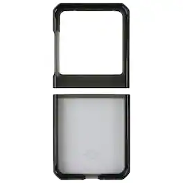 Itskins - Hybrid_R // Clear Case for Motorola Razr (2024) - Transparent - Black