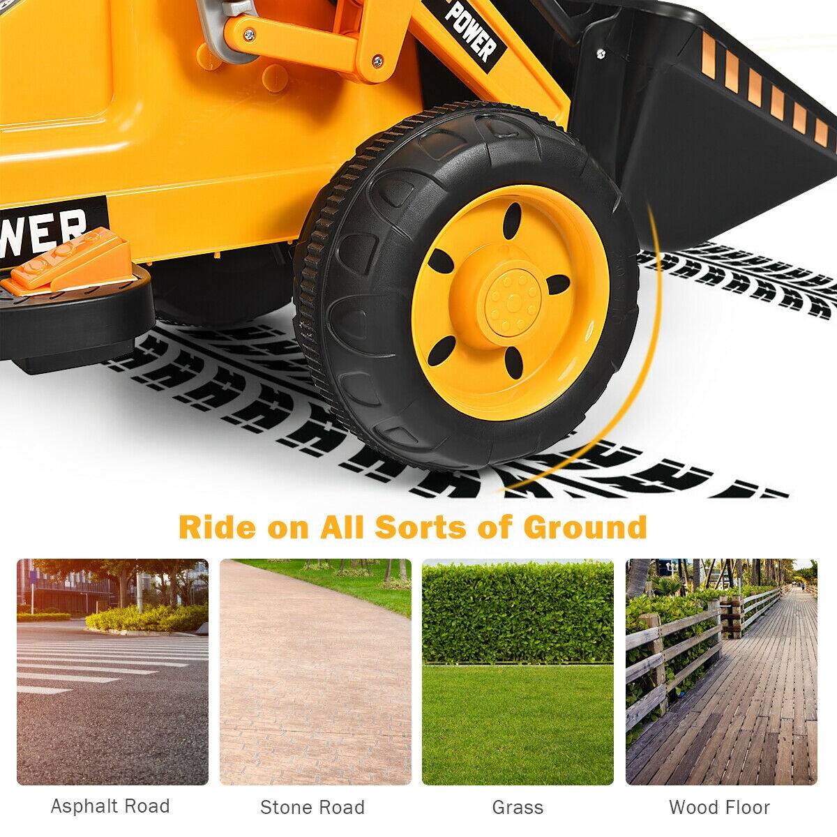 Ride on All Sorts of Ground

Asphalt Road
Stone Road
Grass
Wood Floor