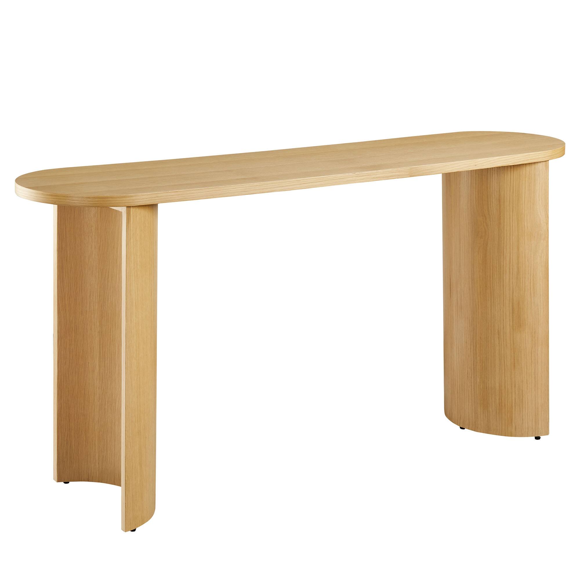 Alt View 2. Modway - Aspect Oval Wood Entryway Console Table by Modway - Oak.