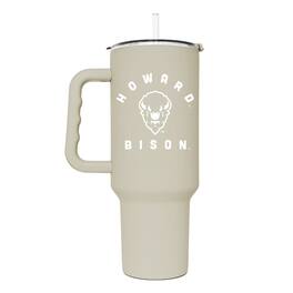 Logo Brands - Howard Bison 40oz. Sand Soft Touch Tumbler - Multicolor
