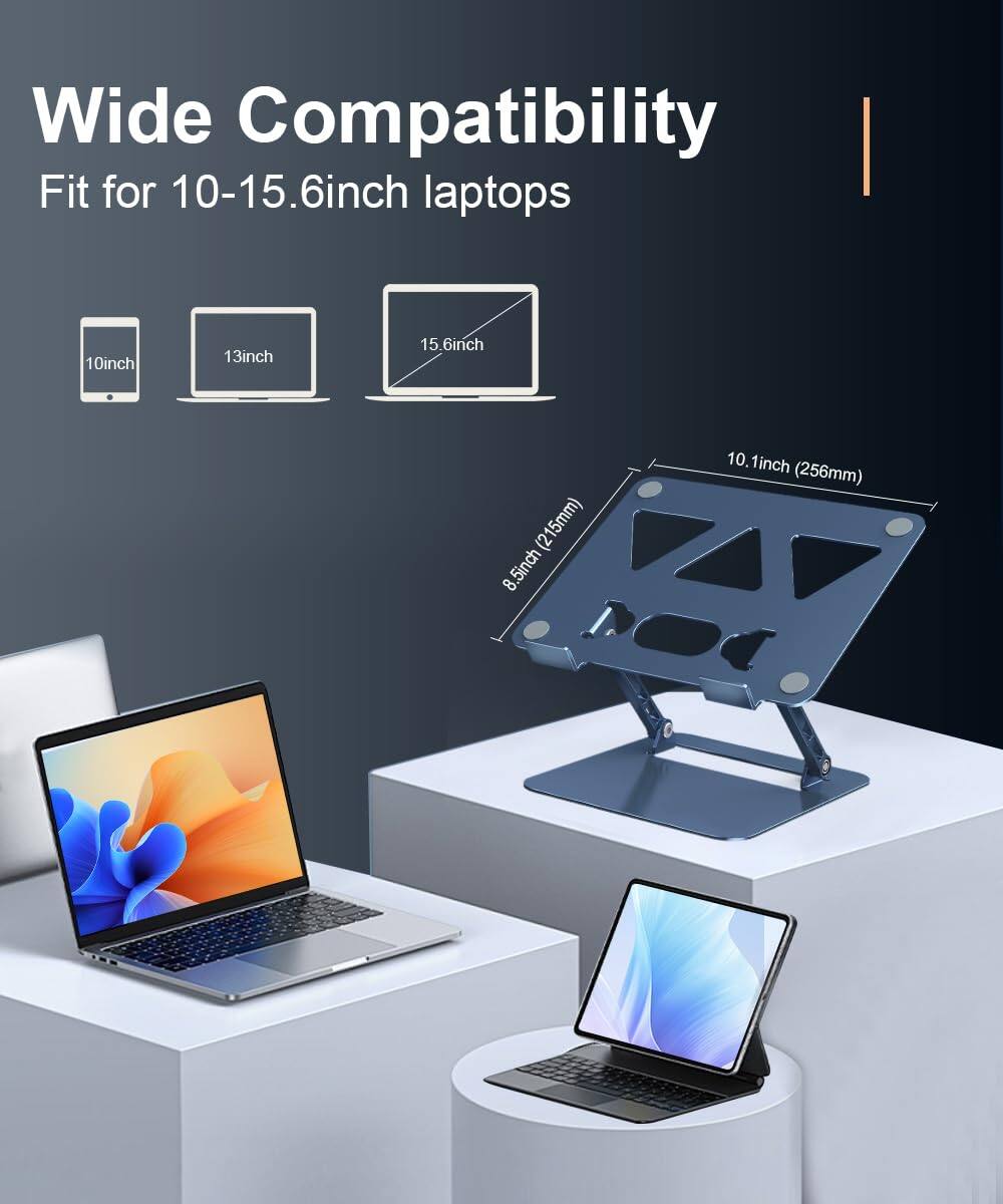 Wide Compatibility  
Fit for 10-15.6inch laptops  
10inch  
13inch  
15.6inch (215mm)  
8.5inch (215mm)  
10.1inch (256mm)