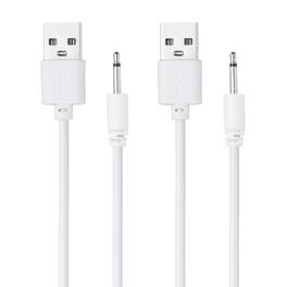 Unique Bargains - USB to DC Charging Cable, 2.6ft, 5V 1A, 2pcs - Ideal for Routers, Speakers, Cameras, and Other 5V Devices - White