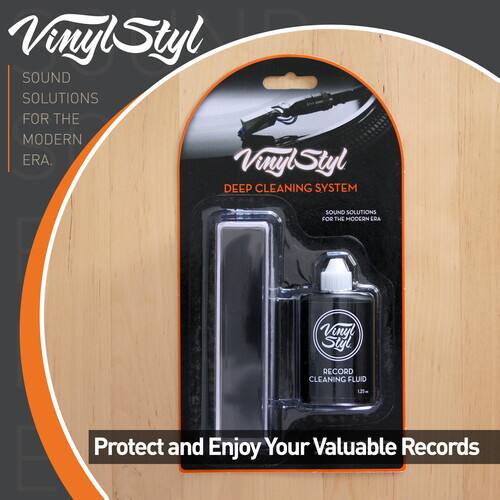 VinylStyl  
SOUND SOLUTIONS FOR THE MODERN ERA.

VinylStyl  
DEEP CLEANING SYSTEM  
SOUND SOLUTIONS FOR THE MODERN ERA

VinylStyl RECORD CLEANING FLUID 12

Protect and Enjoy Your Valuable Records