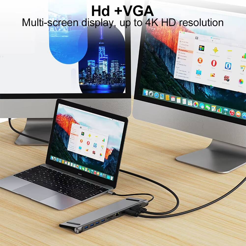 Hd + VGA  
Multi-screen display, up to 4K HD resolution