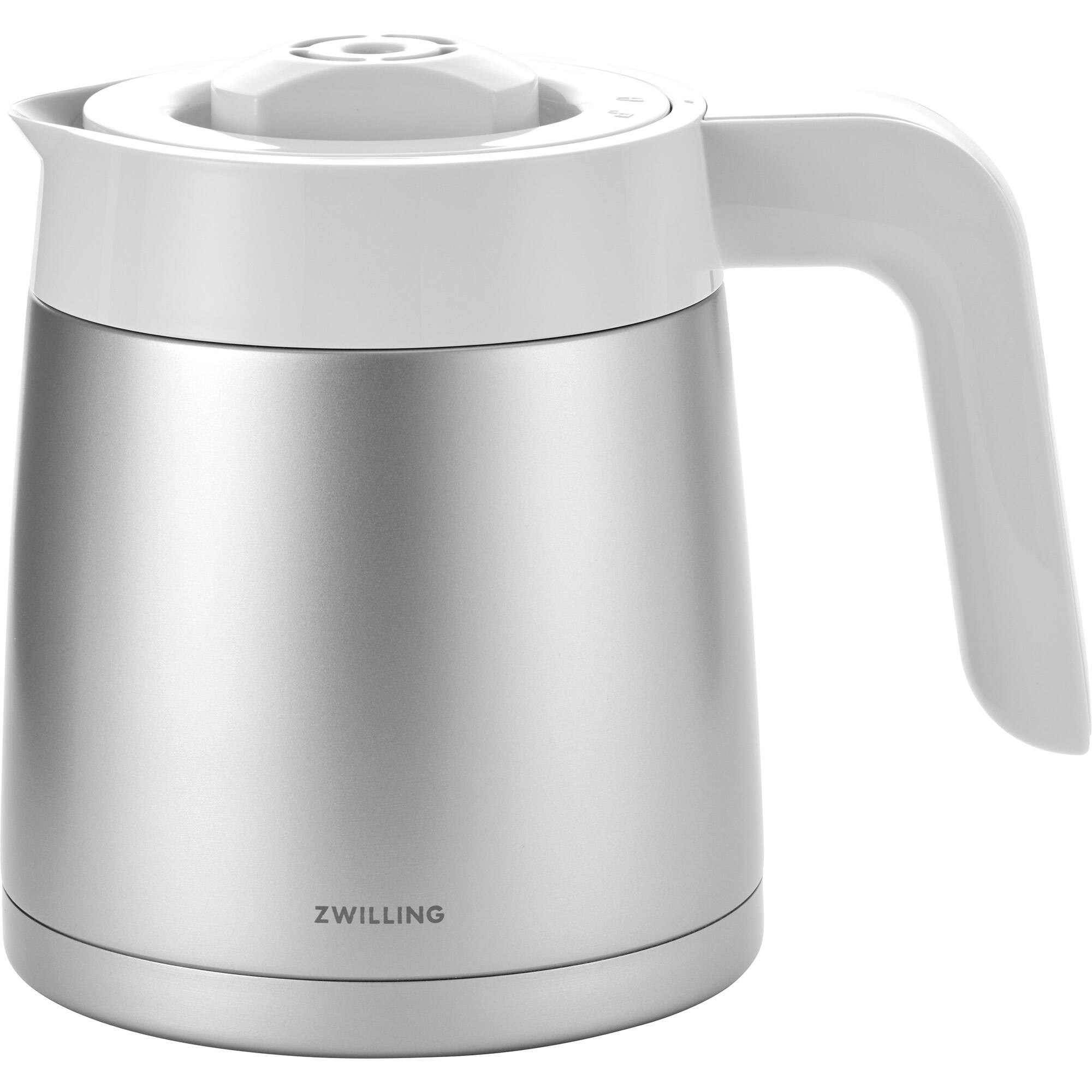 Alt View 4. ZWILLING - ZWILLING Enfinigy Drip Coffee Maker with Thermo Carafe 10 Cup, Awarded the SCA Golden Cup Standard, Silver - Silver.