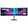 Deco Gear - 49" Super Ultrawide Dual-QHD 5120×1440 1500R Curved Monitor 120Hz HDR, 1ms MPRT, FreeSync, USB-C 65W, KVM - Black