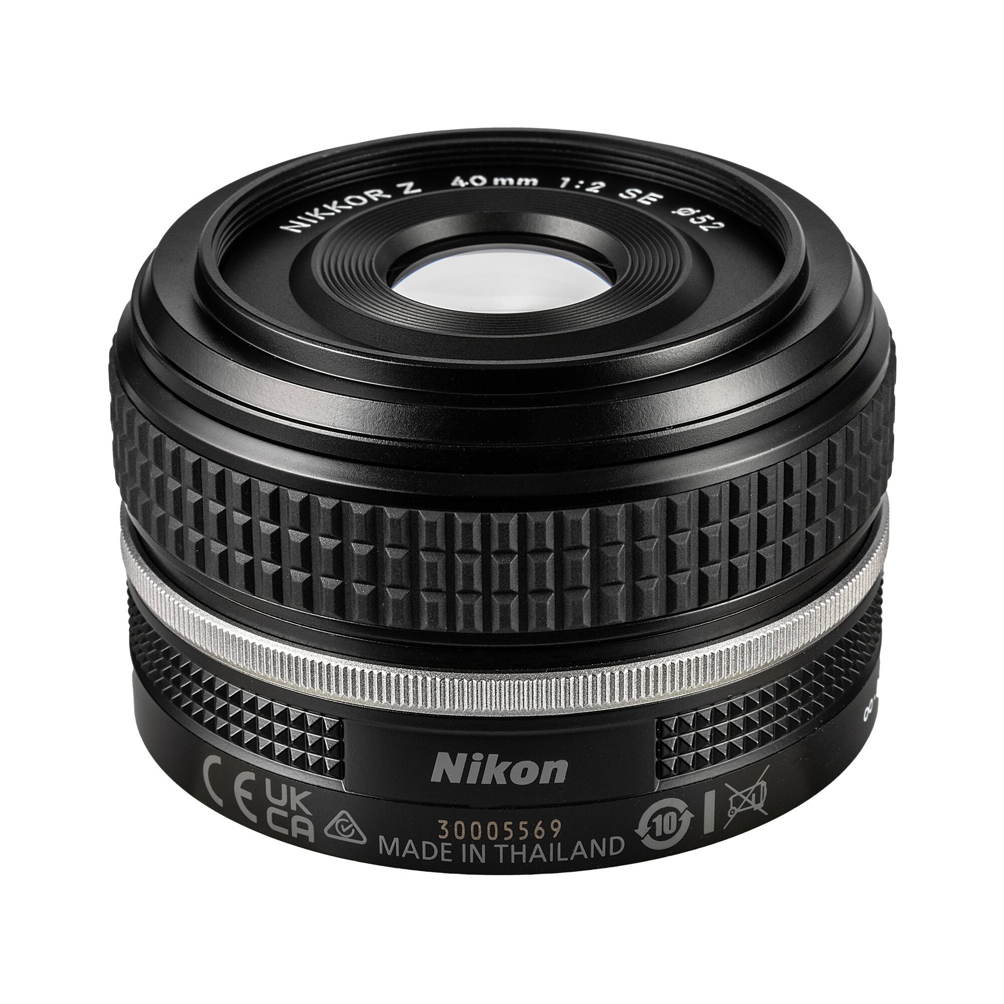 40mm 1:2 Z NIKKOR 052 C  
UK CA Nikon 30005569 M 10  
MADE IN THAILAND