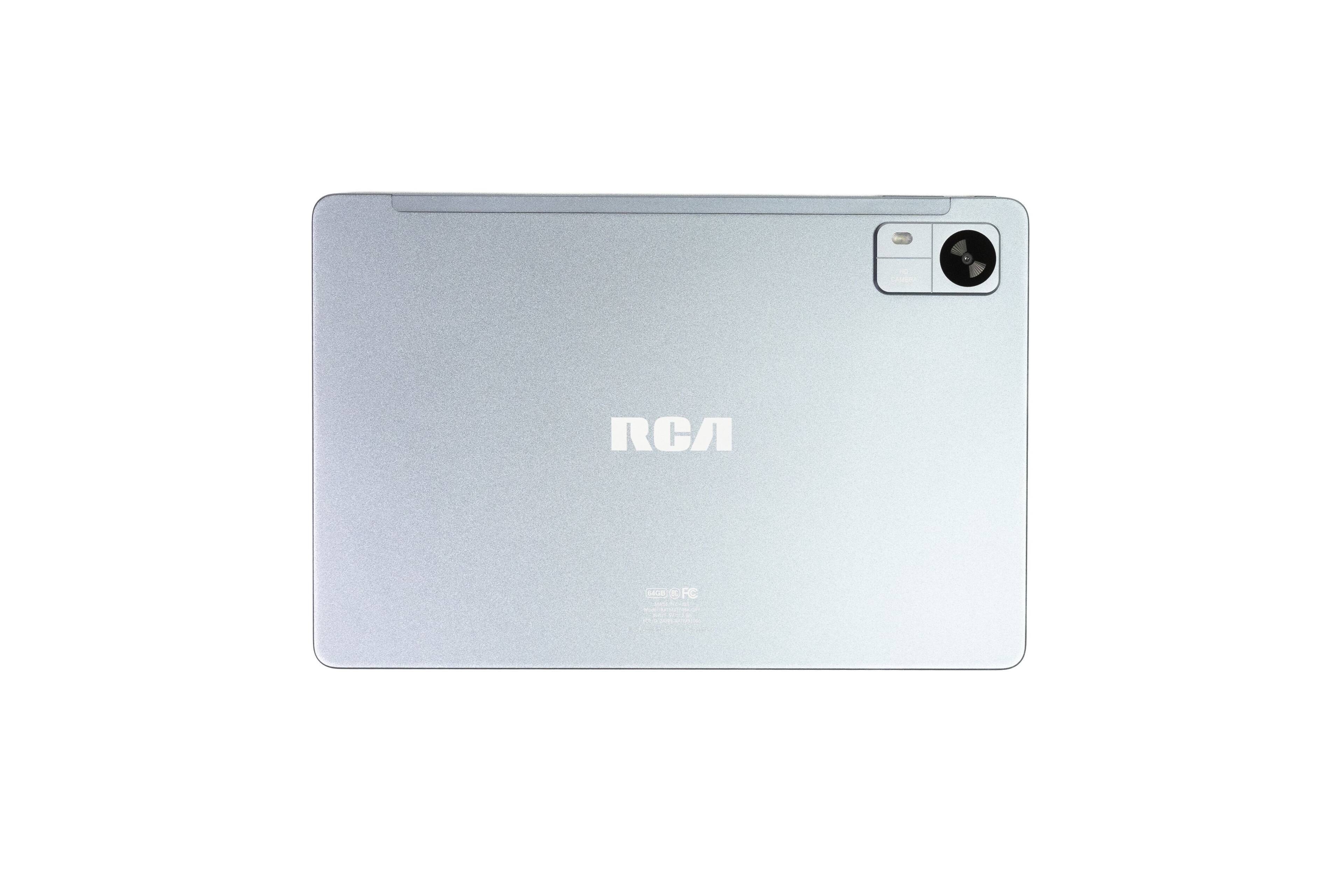 Angle. RCA - RCA 10”- Tablet - 64GB - Keyboard Folio  - RC -Gray - RC Gray.
