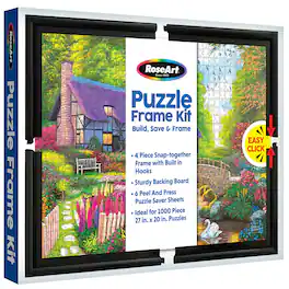 Outset Media - Cra-Z-Art: RoseArt Puzzle Frame Kit for 1000pc Jigsaws: Snap-Together Frame & Saver Sheets