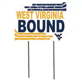 Jardine - West Virginia Mountaineers 18'' x 24'' Bound Yard Sign - White