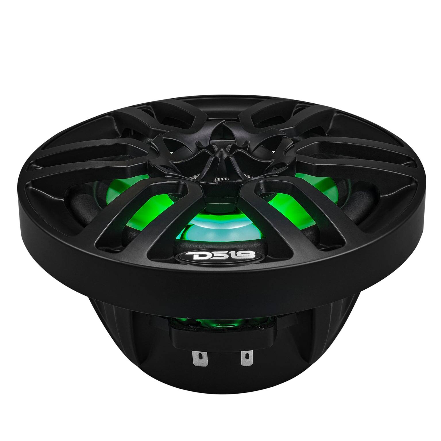 Alt View 2. DS18 Audio - NXL 6.5" 2-way Coaxial Speaker with RGB LED Lights, Built-in Driver and Grille (Pair), 100W RMS 4-Ohm - Black.