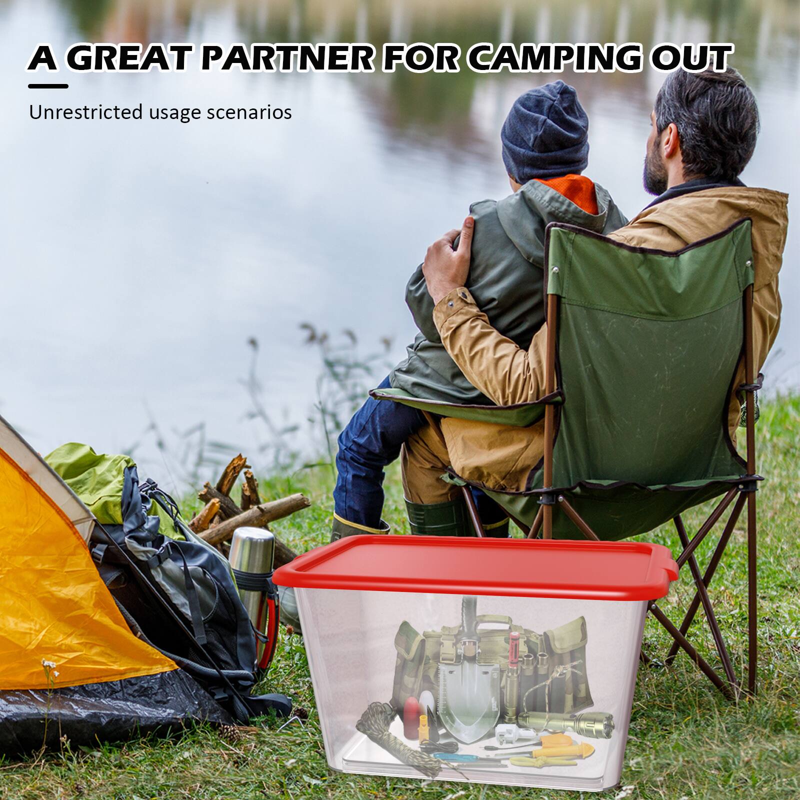 A GREAT PARTNER FOR CAMPING OUT  
Unrestricted usage scenarios