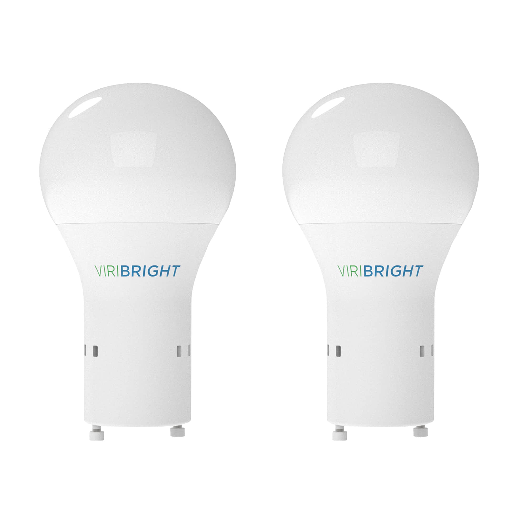 Photos - Light Bulb VIRIBRIGHT - A19 LED Bulb, GU24, 9W, 800 Lumens, Non-Dimmable, Cool White  - 4000K A19-GU24-4K-640336-2PK(2 Pack)