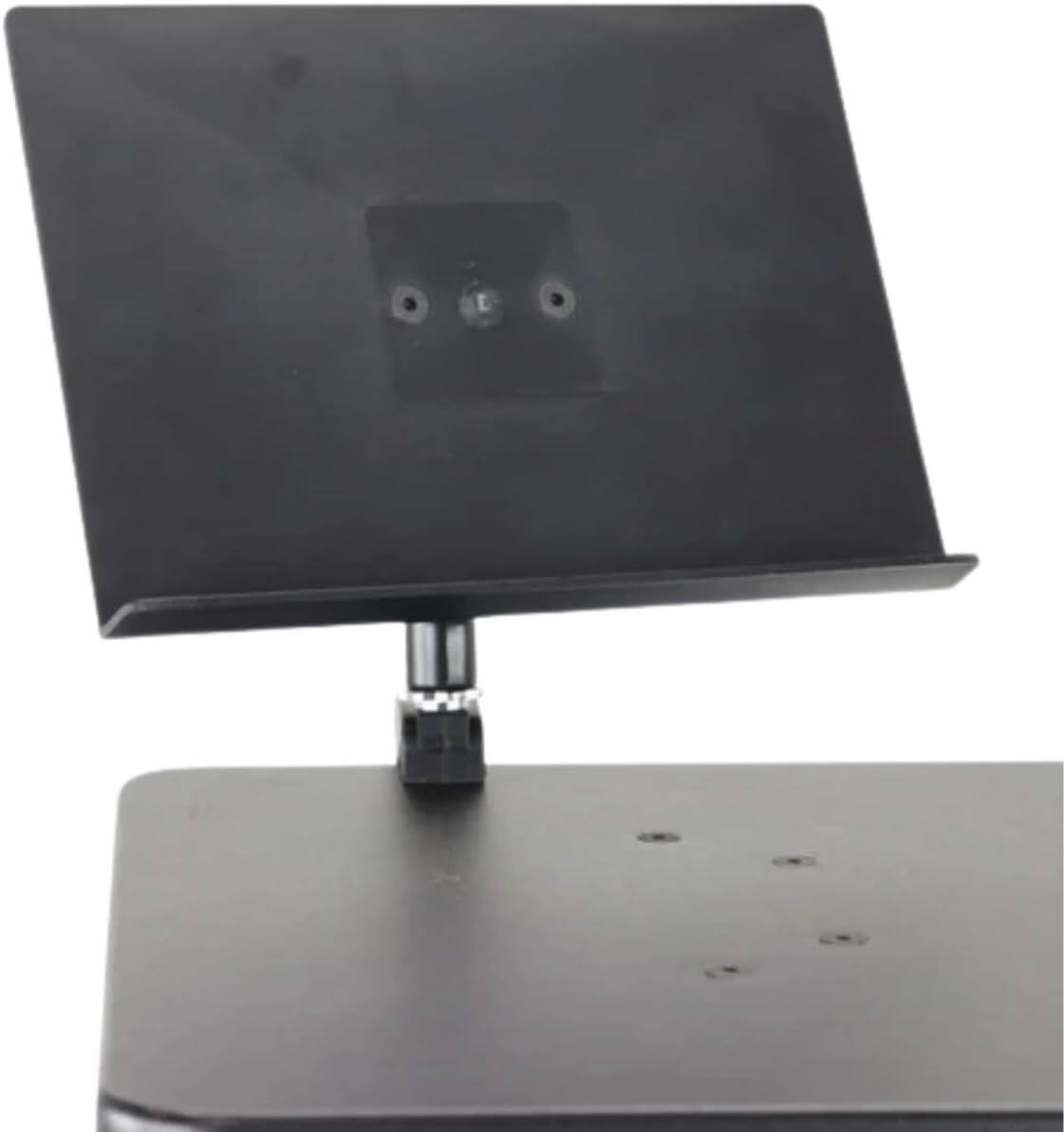 Angle. Gibraltar Hardware - G Mini Desk Music Stand, Dual Adjust Angle Mount, C Clamp, Table or Stand Mountable with 1" Lip for Secure Placement.