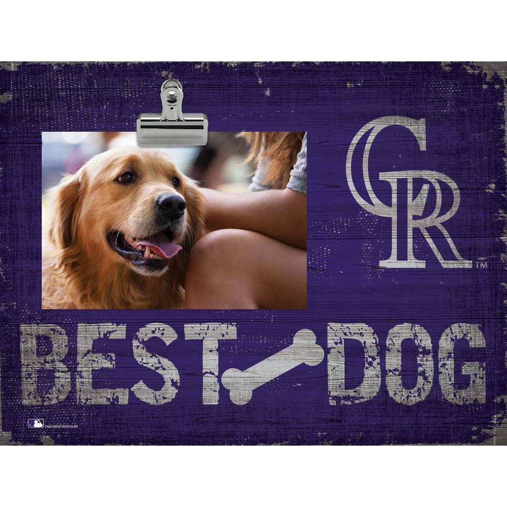 Colorado Rockies 10.5" x 8" Best Dog Clip Photo Frame