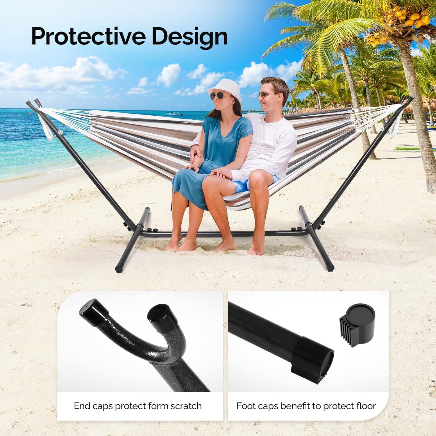 Protective Design

End caps protect from scratch

Foot caps benefit to protect floor