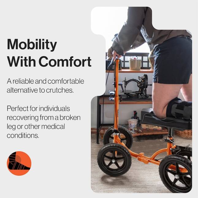 Mobility With Comfort

A reliable and comfortable alternative to crutches.

Perfect for individuals recovering from a broken leg or other medical conditions.