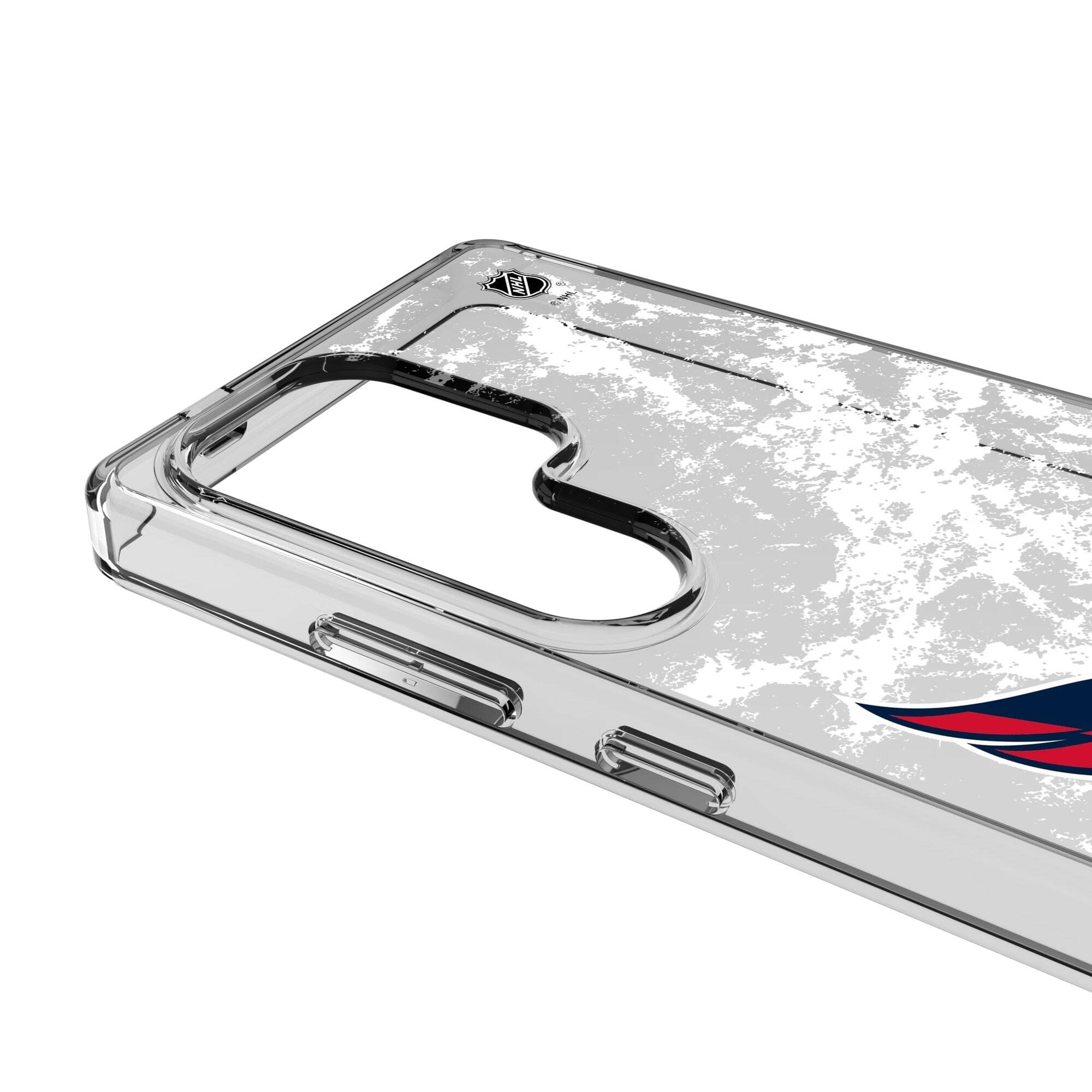 Alt View 2. Keyscaper - Washington Capitals Galaxy Stripe Clear Ice Case - S25 - Multicolor.