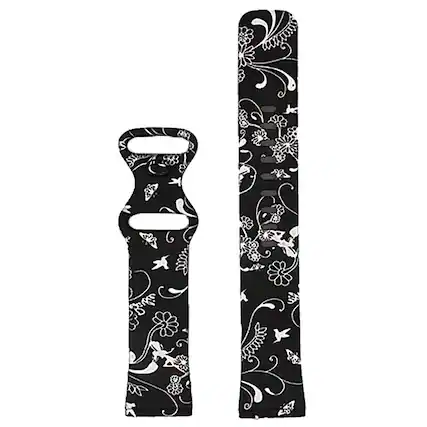 Front. StrapsCo - Graphic Active Band Silicone Rubber Watch Strap For Fitbit Versa 4 (Medium-Long) - Fairies.