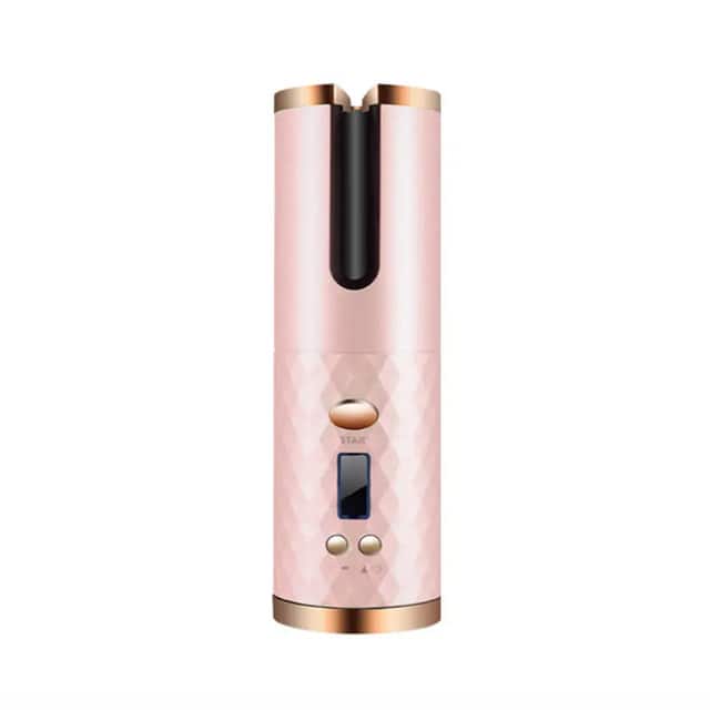 Cluzine - Cordless Automatic Hair Curler, Anti-Tangle, 6-Temp Control, USB Rechargeable, 360° Rotating