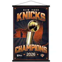 Trends International - New York Knicks 2026 NBA Finals Champions 22.375" x 34" Team Logo Poster - Multicolor