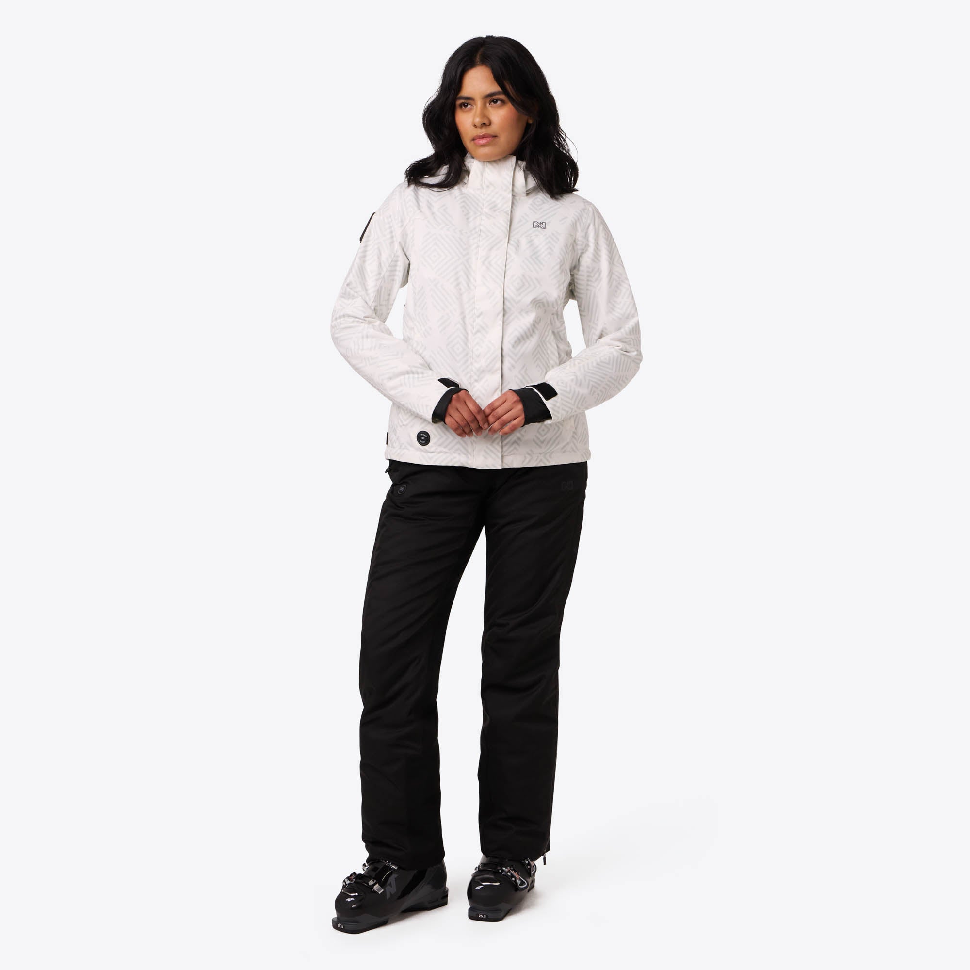 Alt View 2. Mobile Warming - Women's Denali Heated Snow Jacket - Geo.