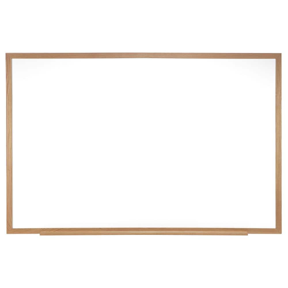 Ghent - Magnetic Porcelain Whiteboard with Wood Frame, 2'H x 3'W
