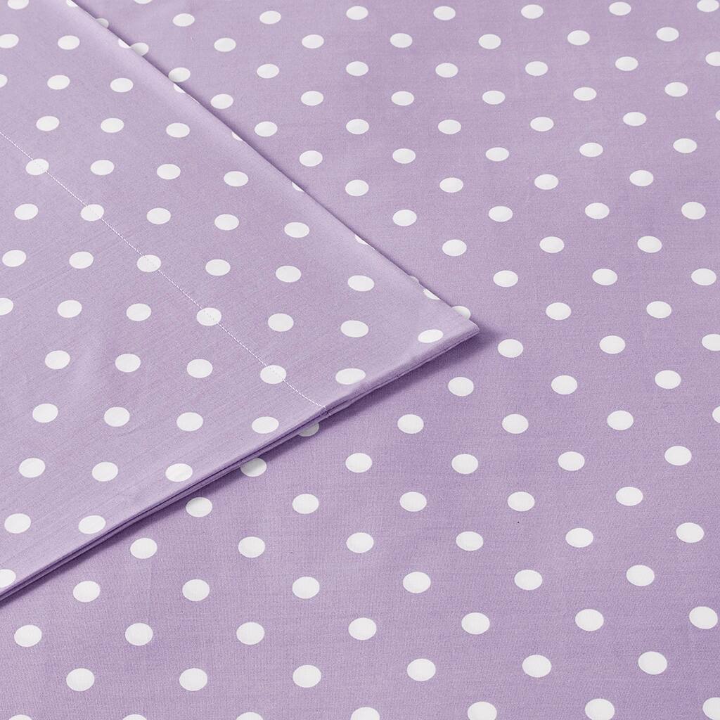 Alt View 5. Gracie Mills - Gracie Mills Bode 100% Cotton Sheet Set for Kids - Purple.