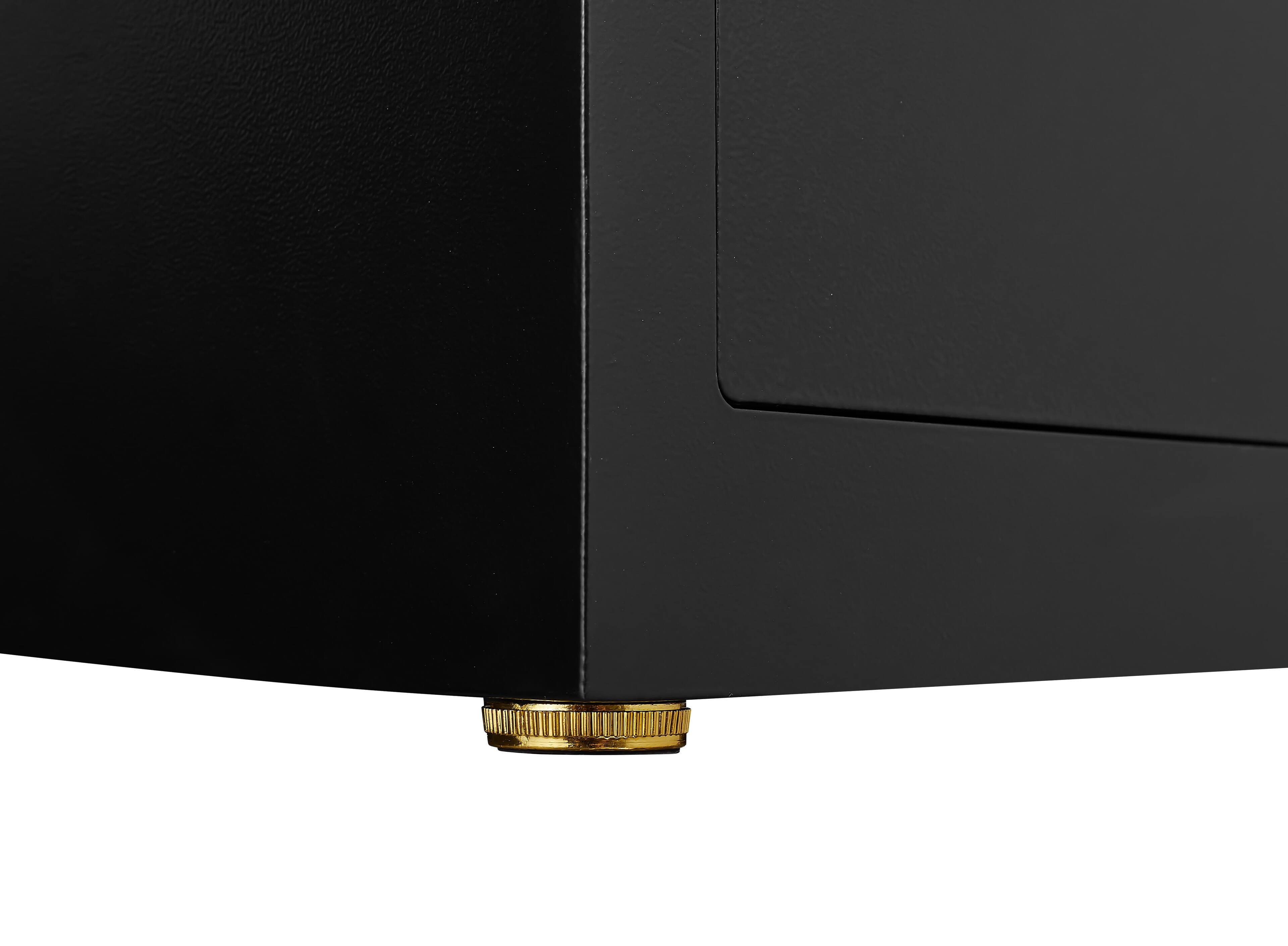 Alt View 6. Lycvki - Solid Alloy Steel Anti-Theft Safe with Electronic Keypad & Spare Key - Black.