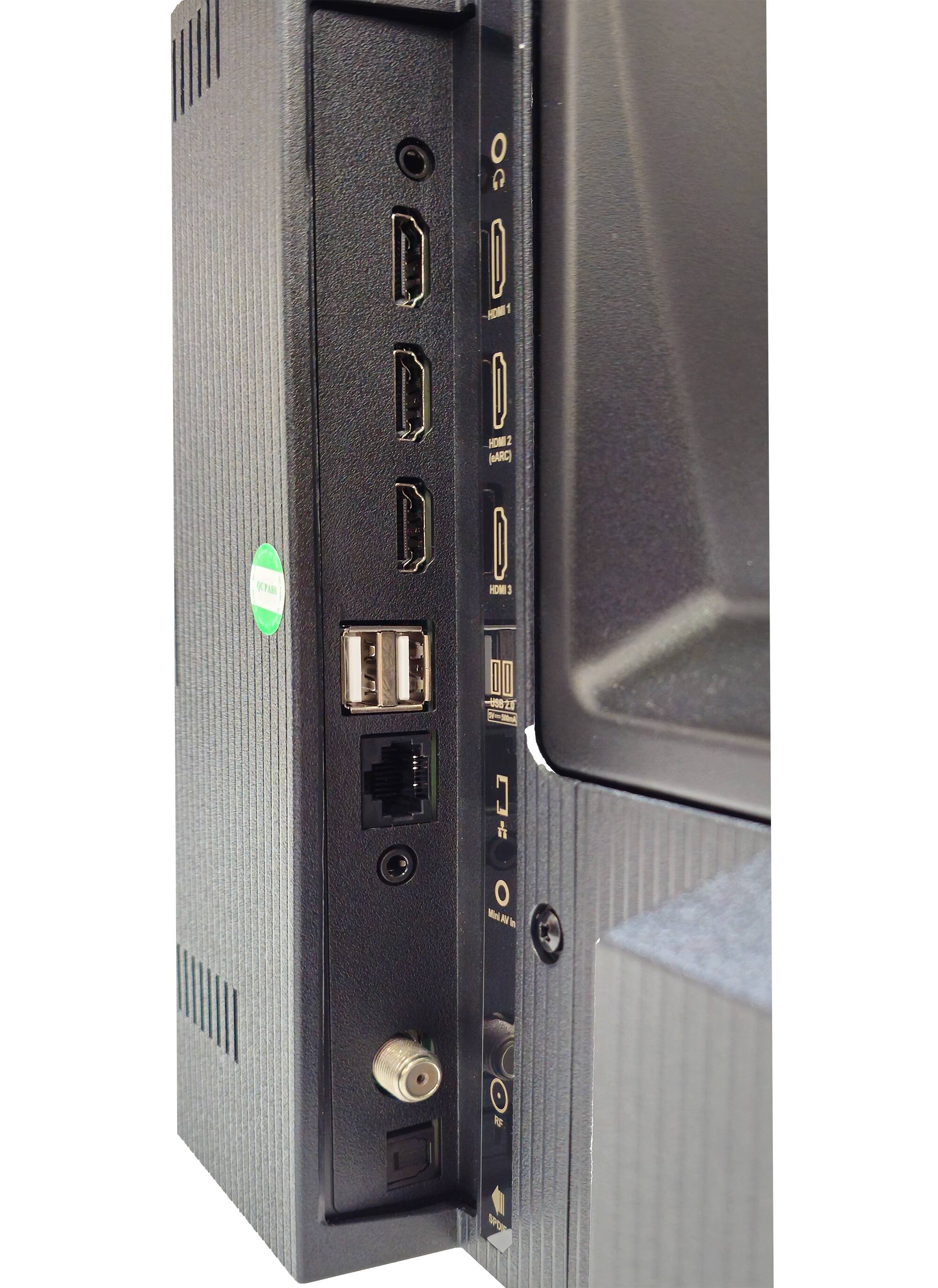 HDMI 1, HDMI 2, ARC, HDMI 3, USB 2, USB 3, USB 3.0, Micro USB In, RF, Reset