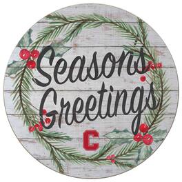 Jardine - Cornell Big Red 20'' x 20'' Season's Greetings Circle - White