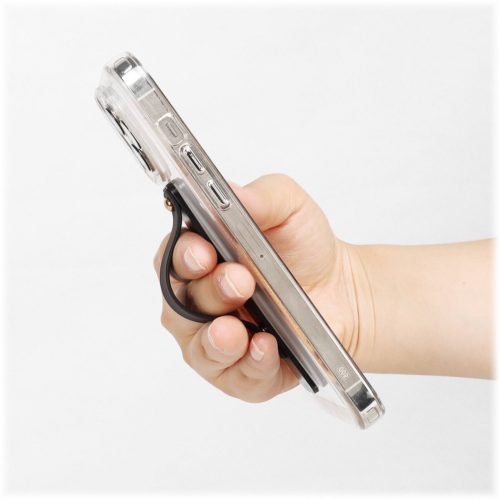 Alt View 14. SaharaCase - FingerGrip Cell Phone Holder Strap for Most Cell Phones - Black.