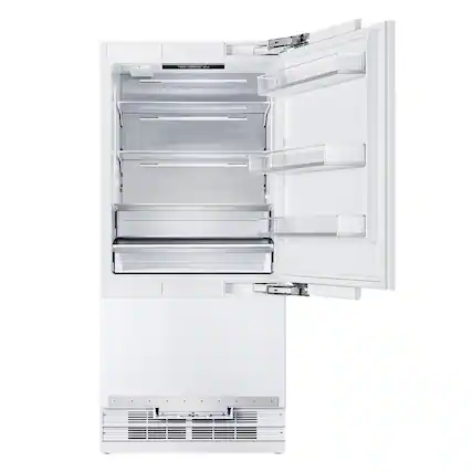 Front. Kucht - 36 in. Width 19.8 cu ft. Built-In Bottom Freezer Refrigerator in Custom Panel Ready, Counter Depth - Panel Ready.