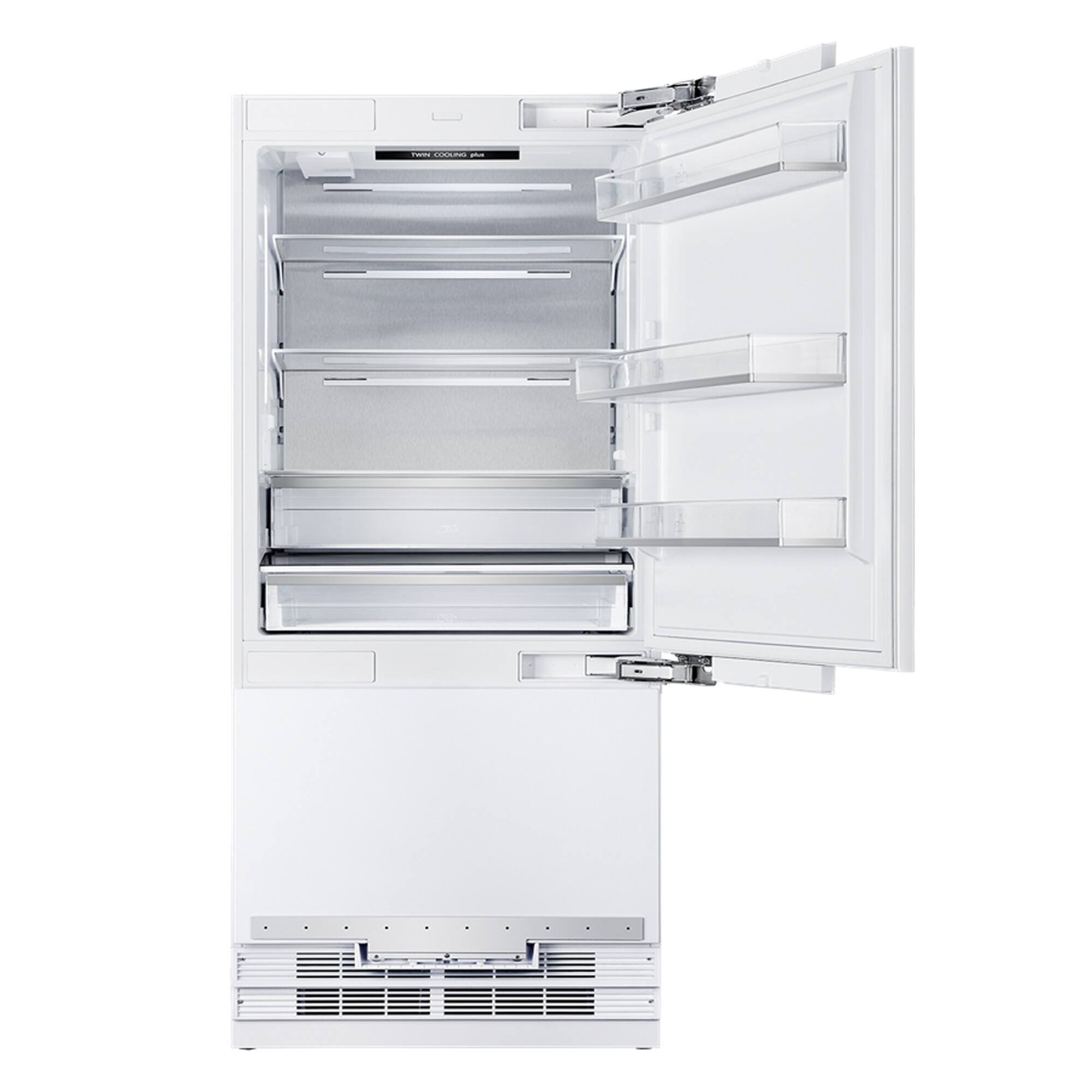 Front. Kucht - 36 in. Width 19.8 cu ft. Built-In Bottom Freezer Refrigerator in Custom Panel Ready, Counter Depth - Panel Ready.