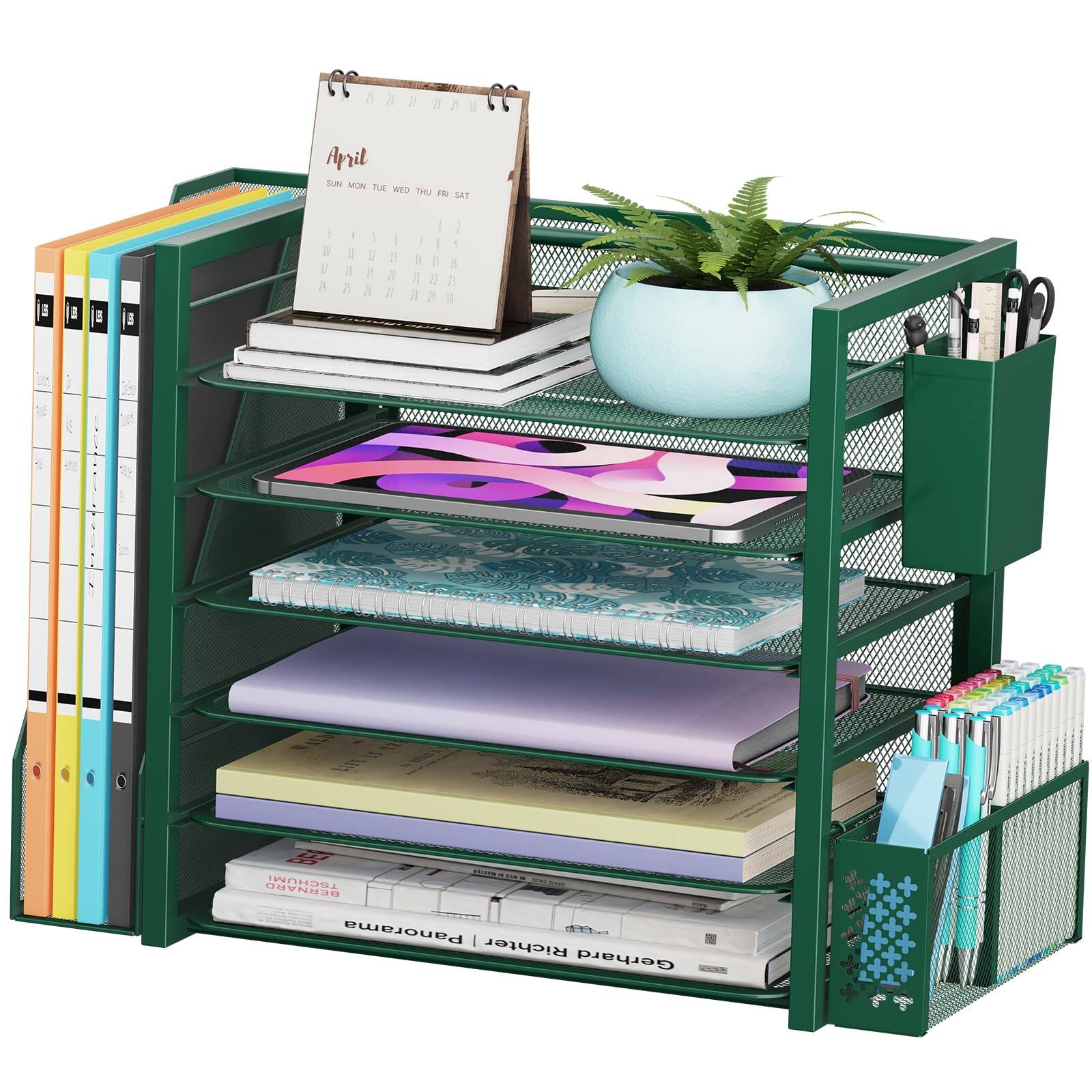 6 Tier Green-File Holder