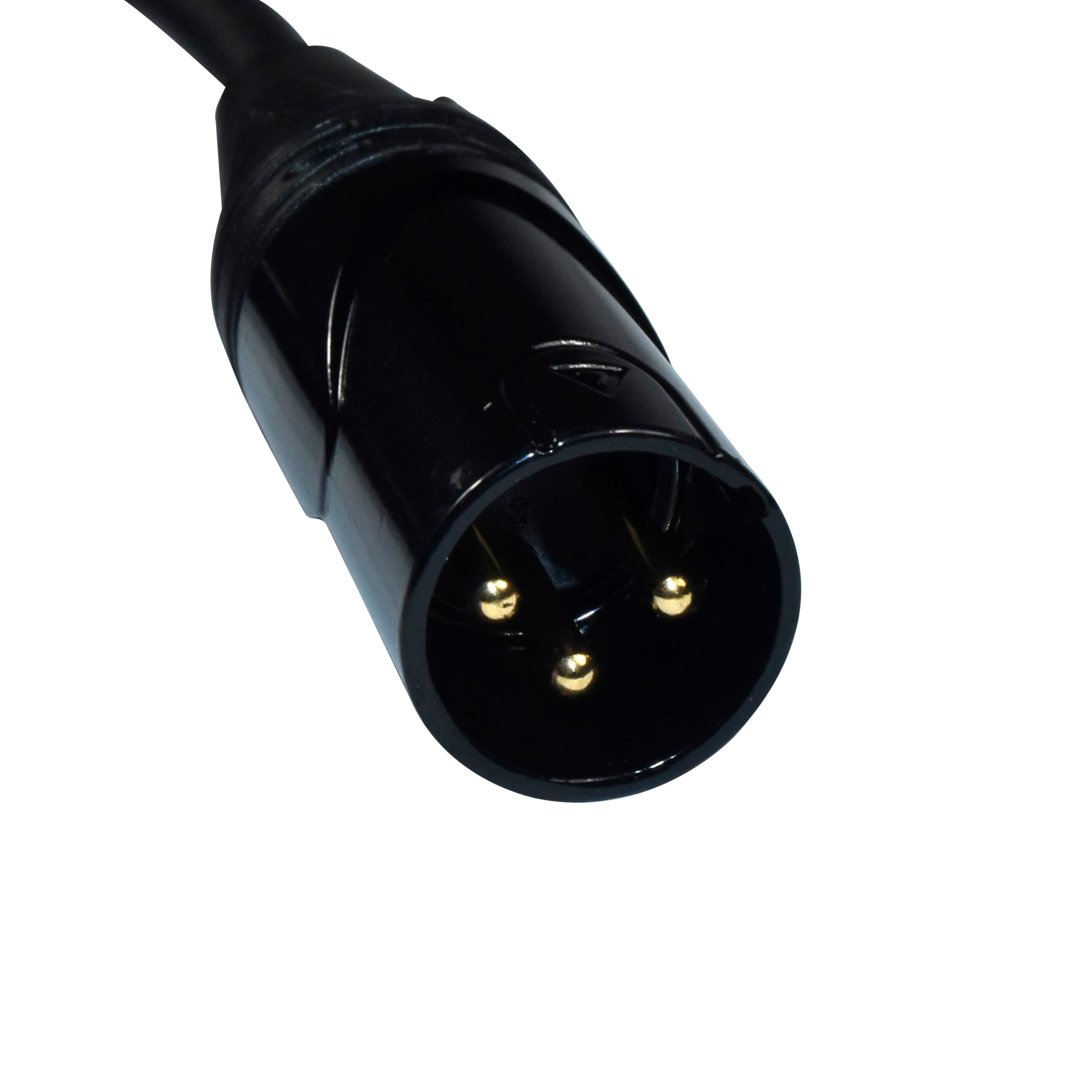 Alt View 5. HQRP - 3 ft XLR Microphone Cable 3-Pin Male to Female Right Angle Connector for Mic, Mixer, PA - Black.