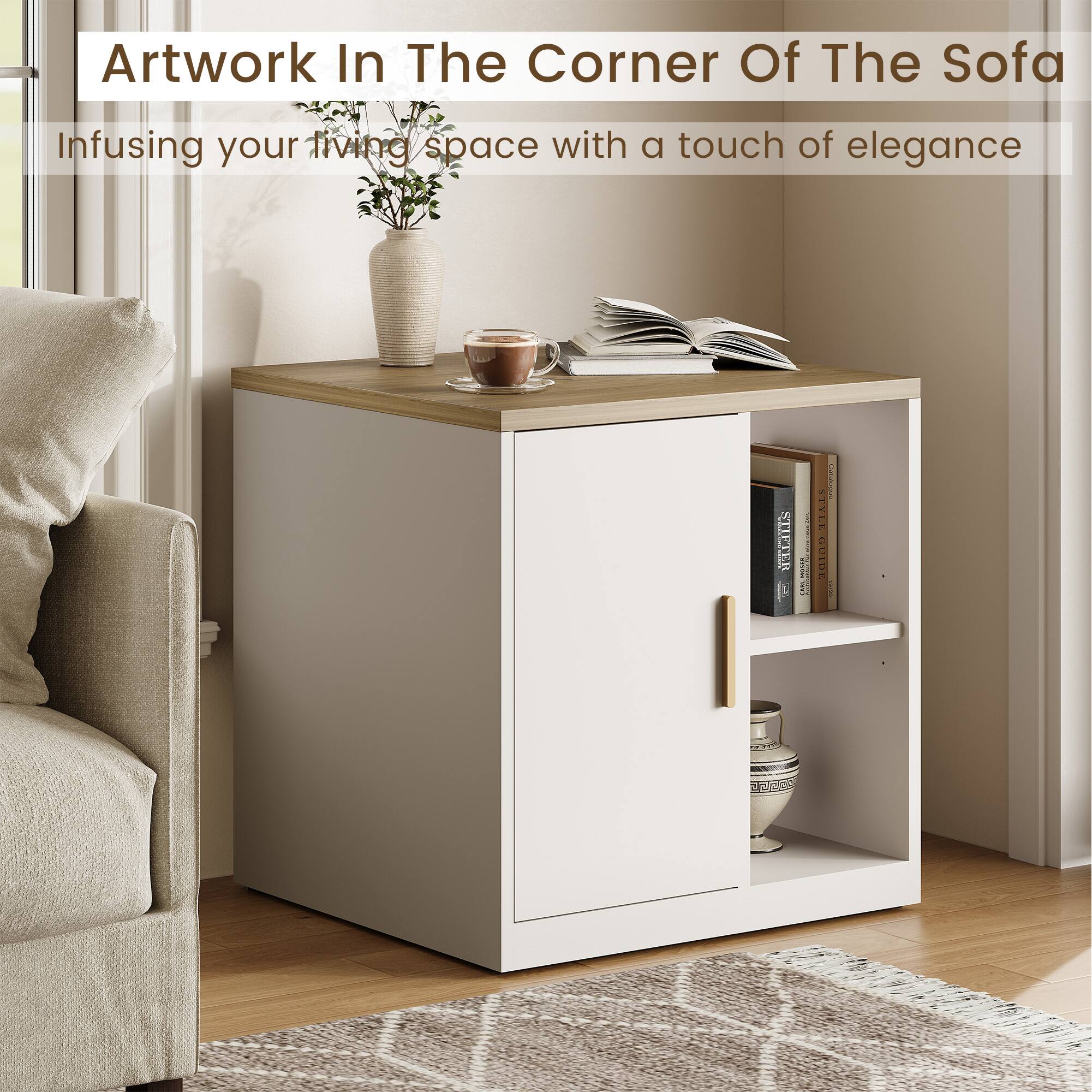 Artwork In The Corner Of The Sofa  
Infusing your living space with a touch of elegance