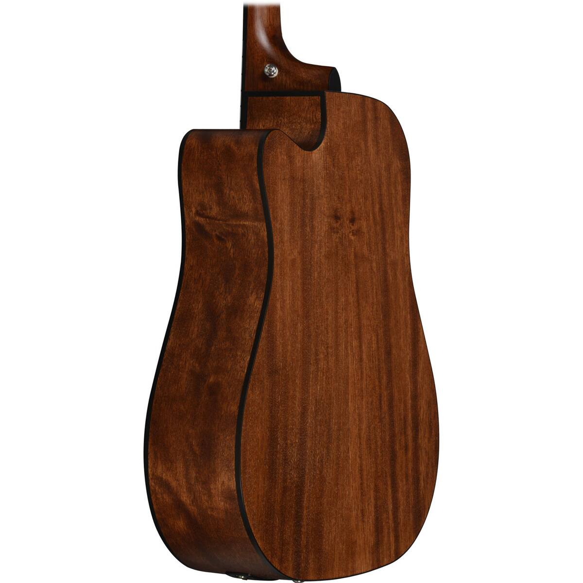 Alt View 2. Ibanez - Ibanez Artwood Series AW54CE Cutaway Dreadnought Acoustic Electric Guitar, Rosewood Fretboard, Open Pore Natural.