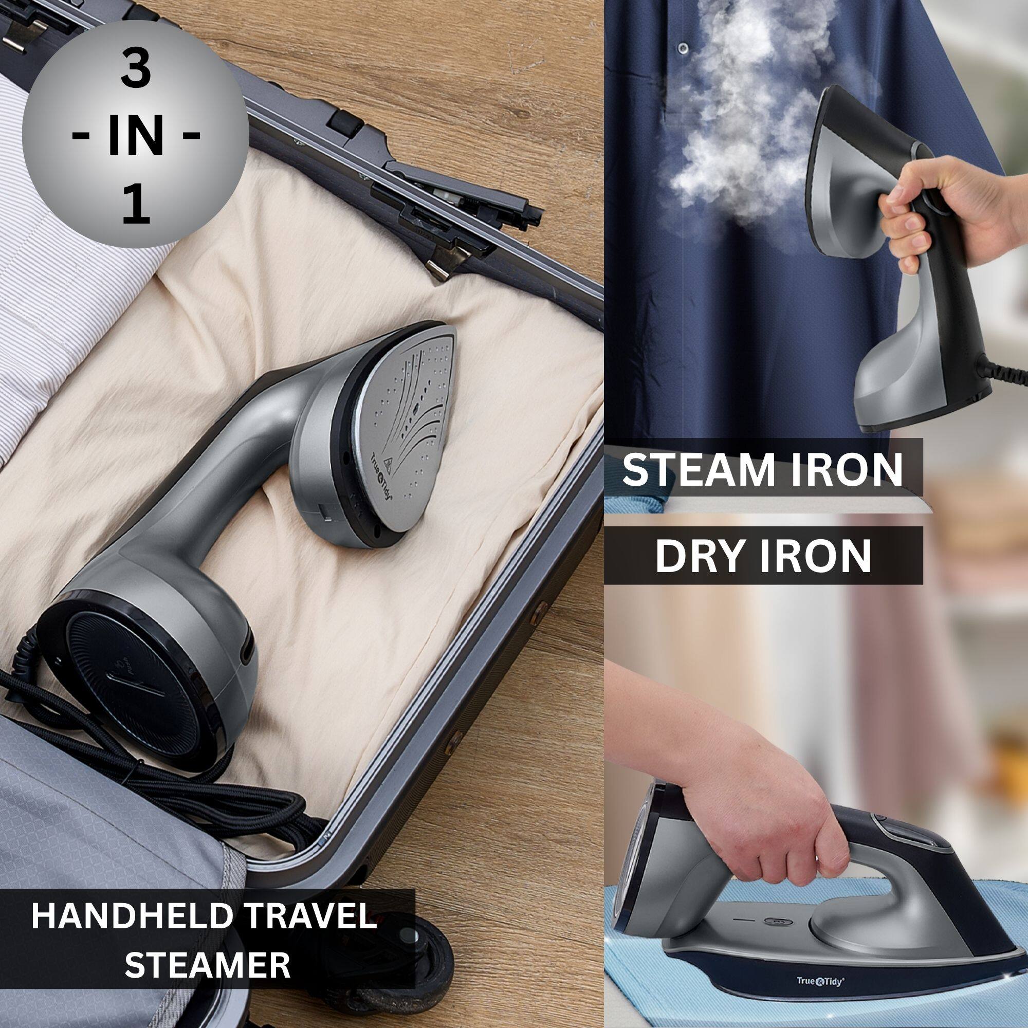 3 IN 1

STEAM IRON
DRY IRON
HANDHELD TRAVEL STEAMER