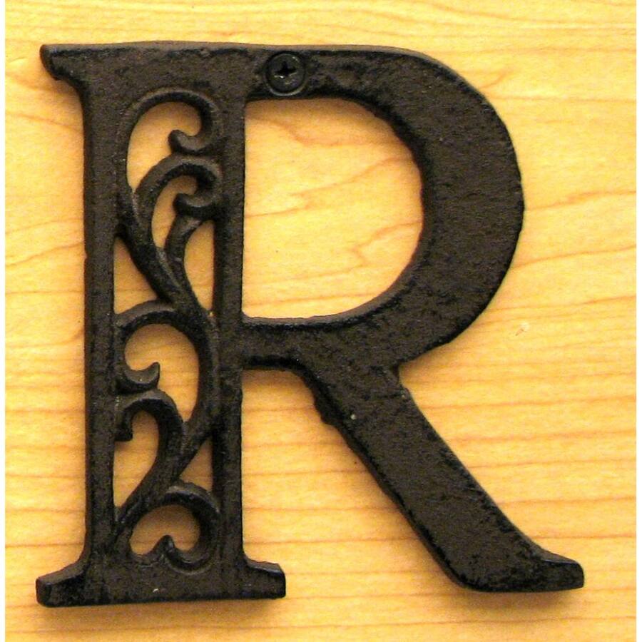 BreeBe Cast Iron Letter R Black 0184J-0557-R - Best Buy