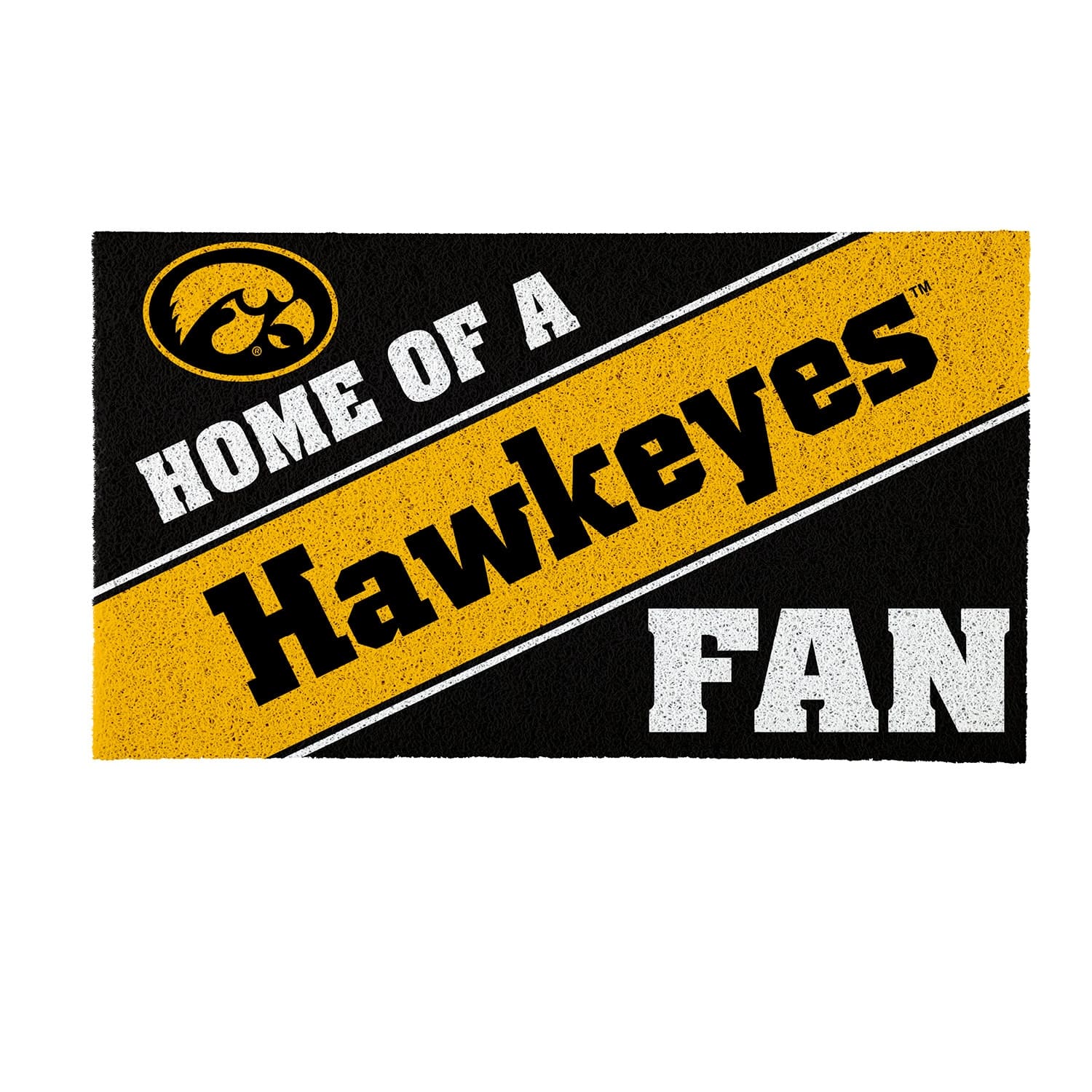Evergreen Enterprises - Iowa Hawkeyes 18" x 30" Team Turf Mat - Multicolor