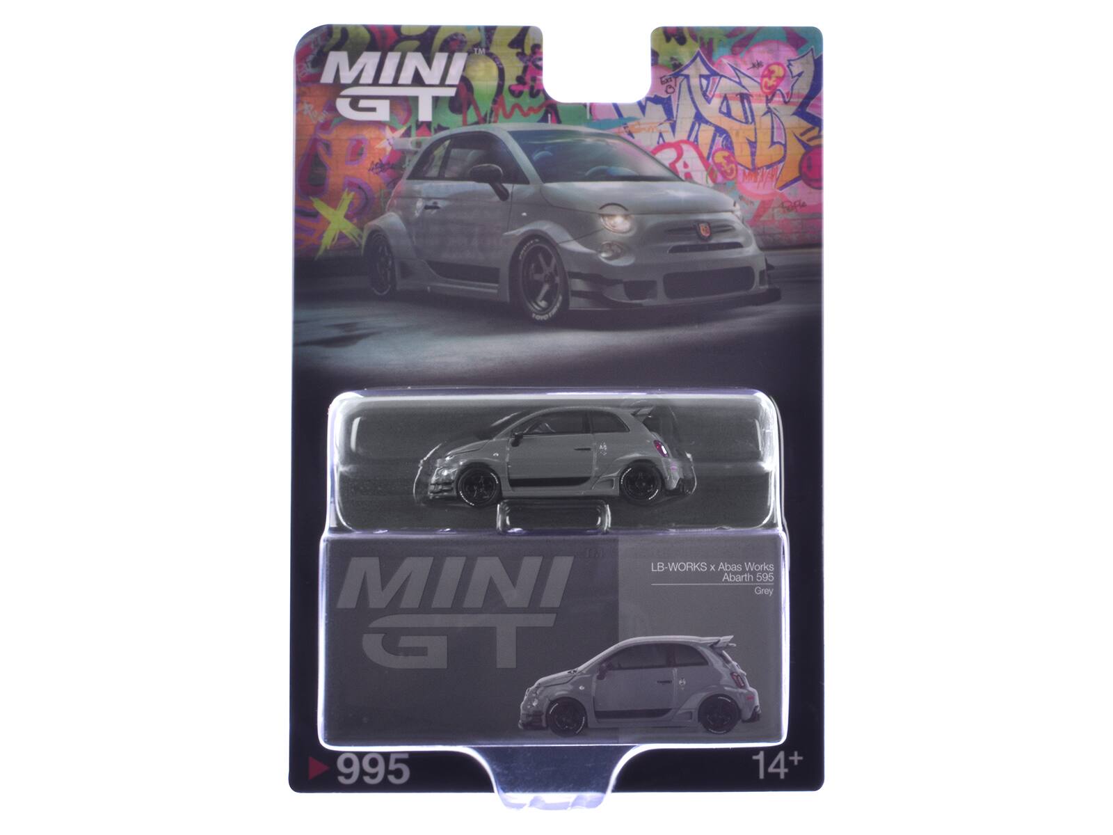 MINI GT P De 15 LB-WORKS x Abas Works Abarth 596 MINI Grey GT 995 14+